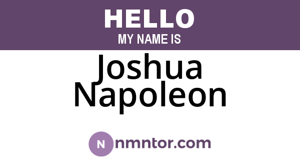 Joshua Napoleon