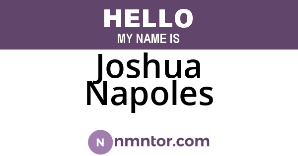 Joshua Napoles
