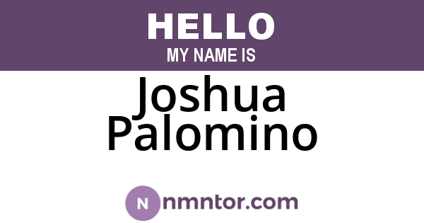 Joshua Palomino