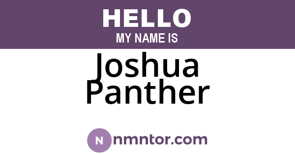 Joshua Panther