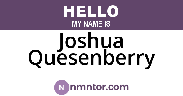 Joshua Quesenberry