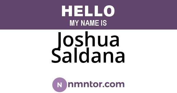 Joshua Saldana