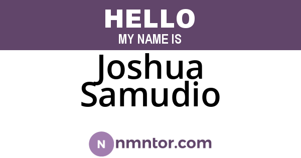 Joshua Samudio