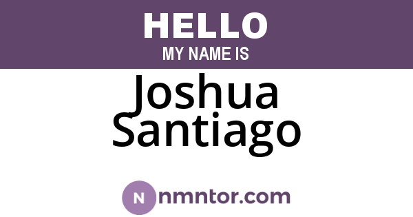 Joshua Santiago