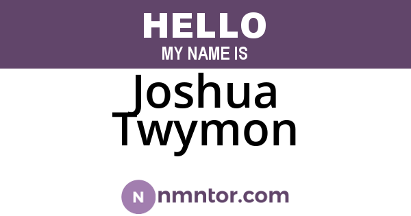 Joshua Twymon