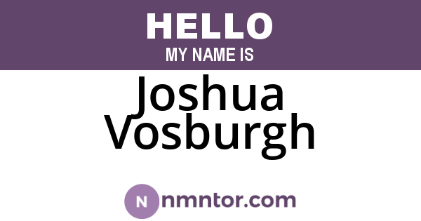 Joshua Vosburgh