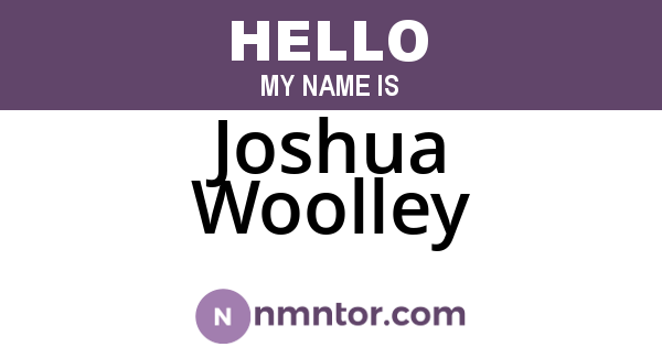Joshua Woolley