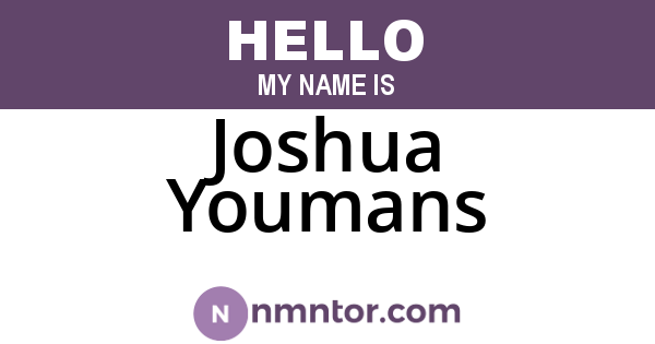 Joshua Youmans