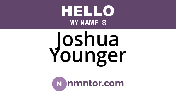 Joshua Younger