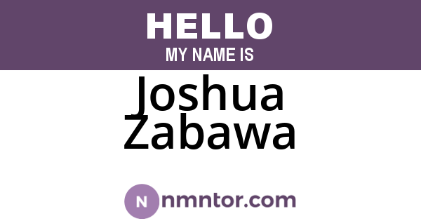 Joshua Zabawa