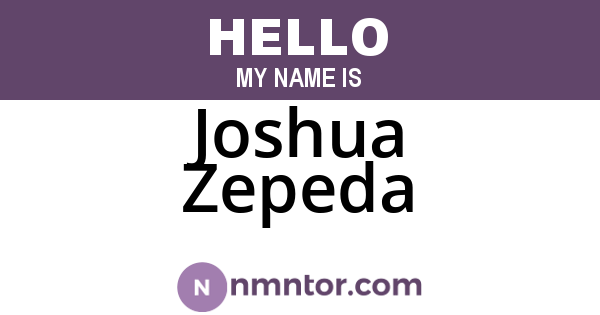 Joshua Zepeda