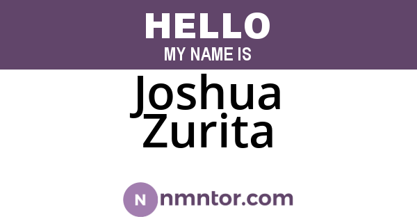 Joshua Zurita