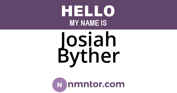 Josiah Byther