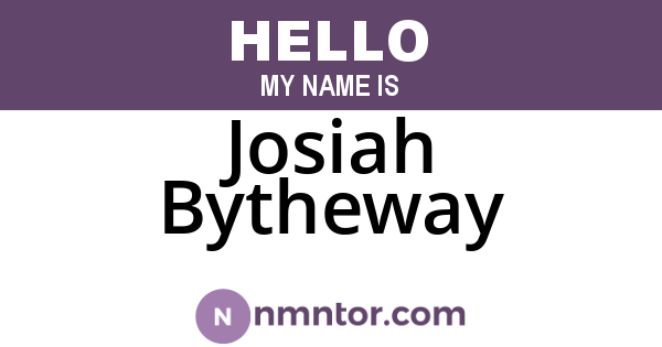 Josiah Bytheway