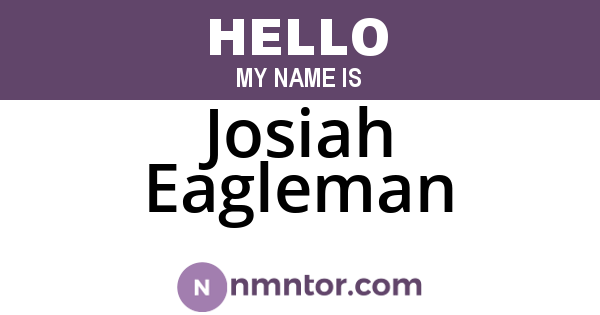 Josiah Eagleman