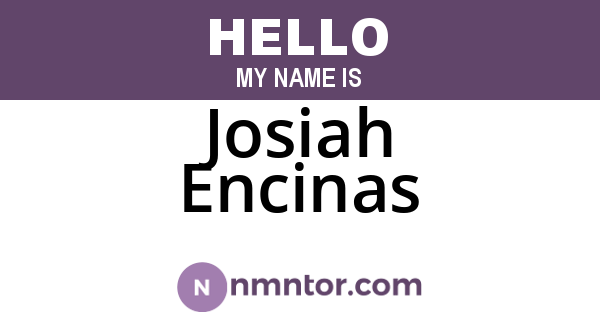Josiah Encinas