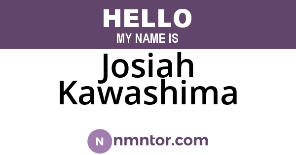 Josiah Kawashima
