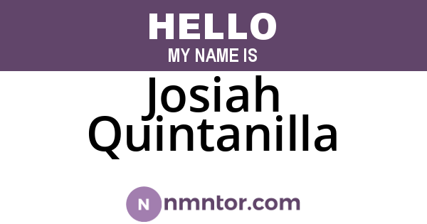 Josiah Quintanilla