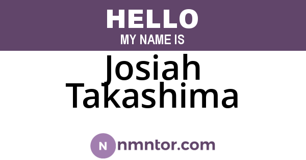 Josiah Takashima