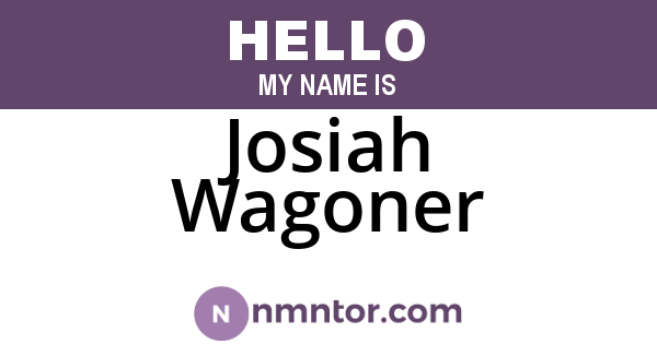Josiah Wagoner