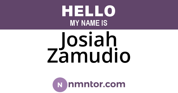 Josiah Zamudio
