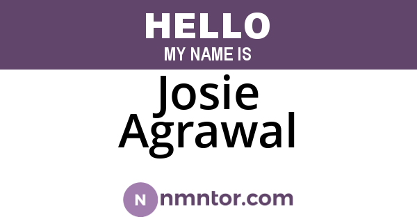 Josie Agrawal