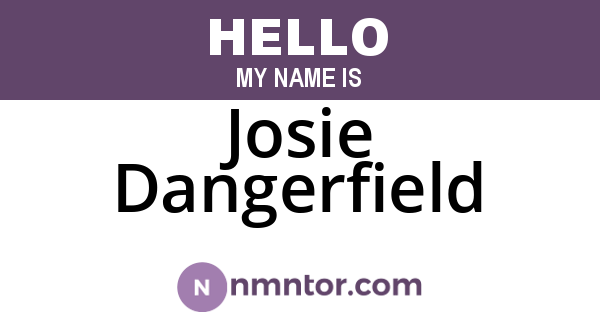 Josie Dangerfield