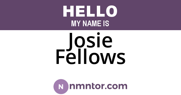 Josie Fellows