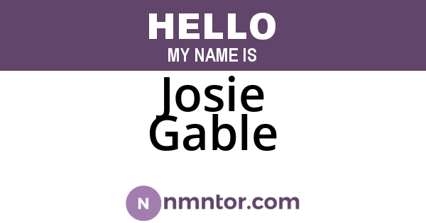 Josie Gable