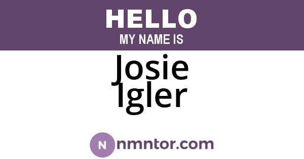 Josie Igler