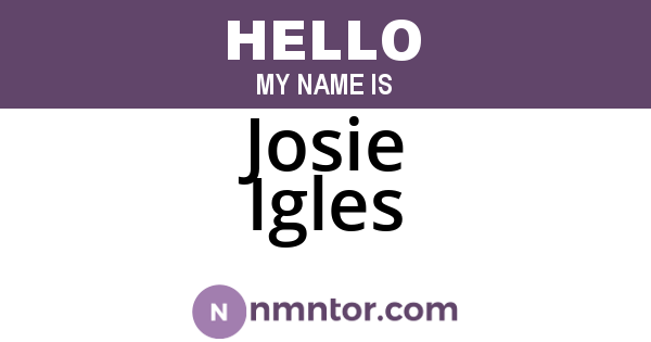 Josie Igles
