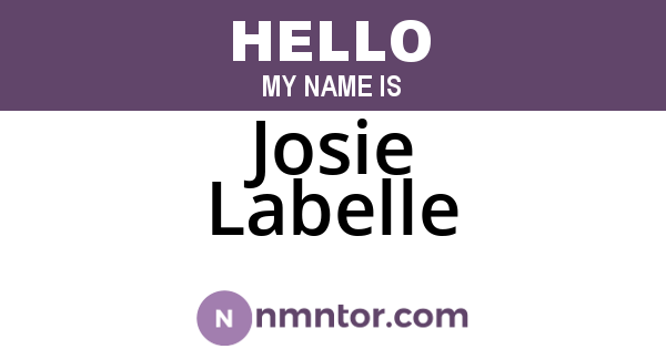Josie Labelle