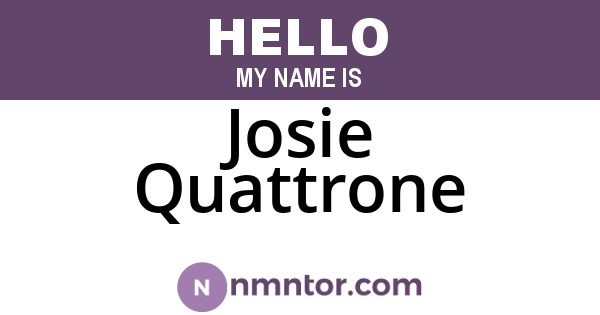 Josie Quattrone