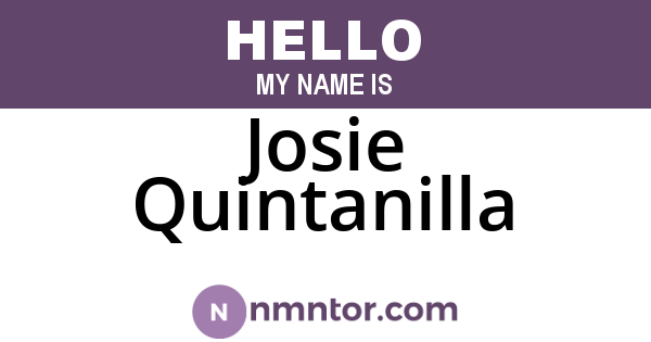 Josie Quintanilla