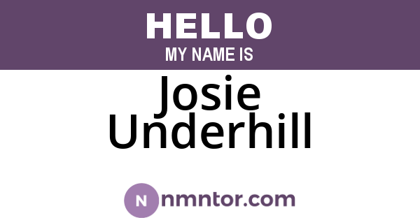 Josie Underhill