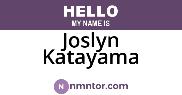 Joslyn Katayama