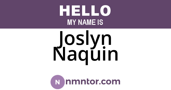 Joslyn Naquin