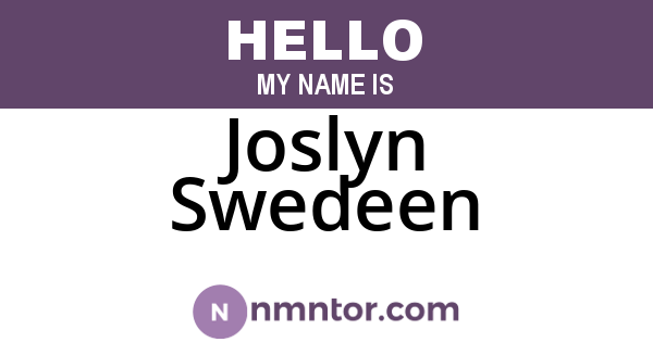 Joslyn Swedeen
