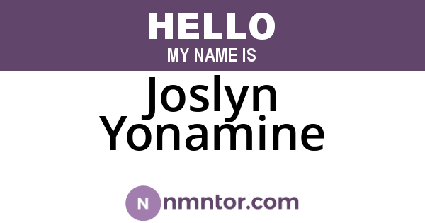 Joslyn Yonamine