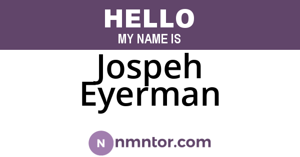 Jospeh Eyerman