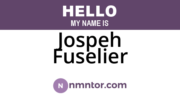 Jospeh Fuselier