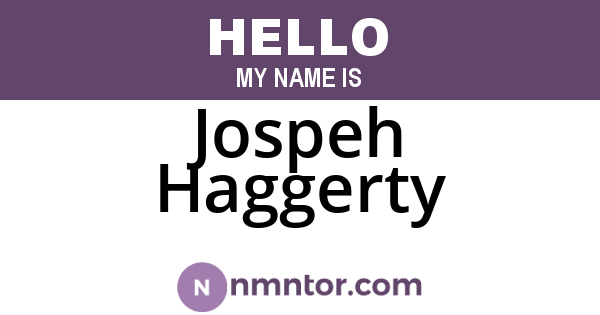 Jospeh Haggerty