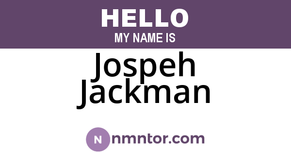 Jospeh Jackman