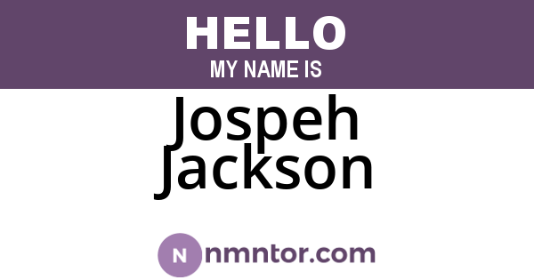 Jospeh Jackson
