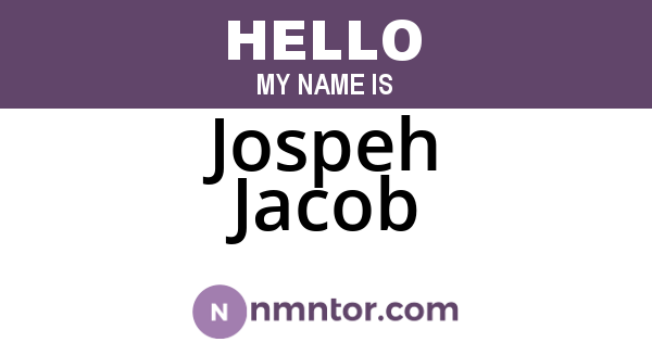 Jospeh Jacob
