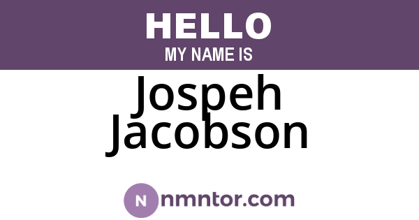 Jospeh Jacobson