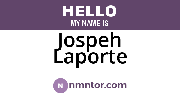 Jospeh Laporte