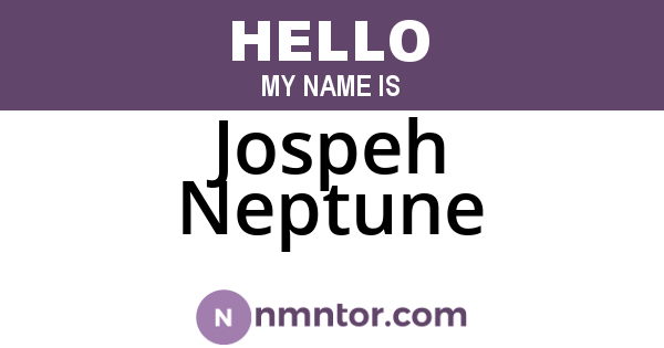 Jospeh Neptune