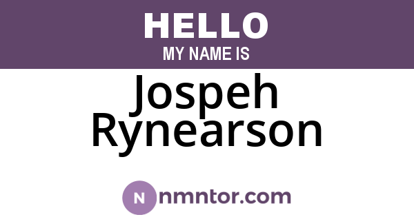 Jospeh Rynearson