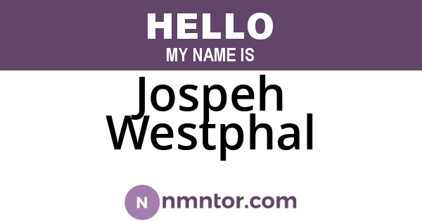 Jospeh Westphal